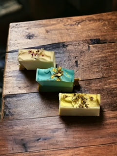 Jasmine, Chamomile, Flower Shop Handmade Vegan Soap with Dried Florals