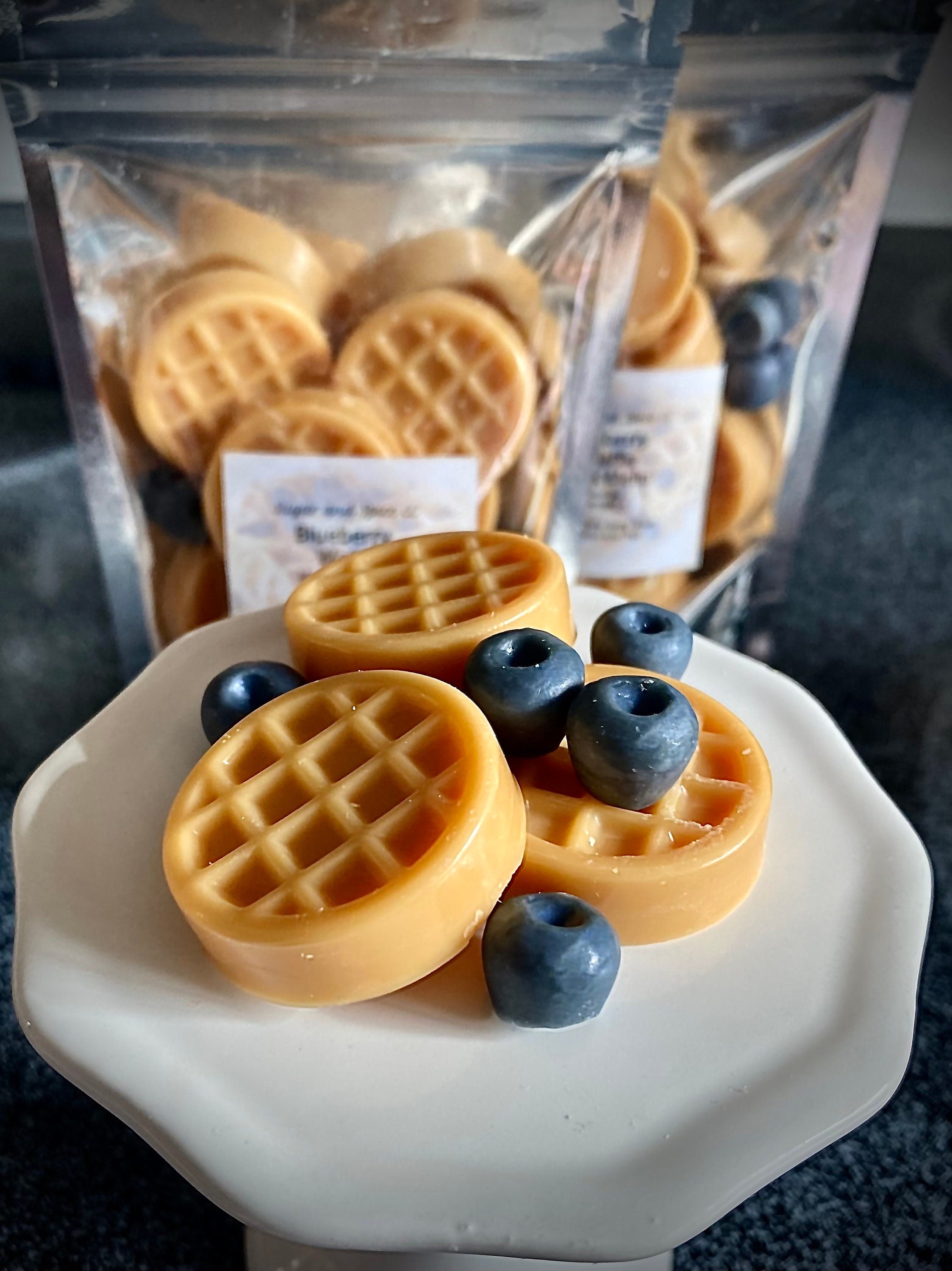 Waffle Wax Melts, Bacon Wax Tarts, Food Shaped, Wax Melts for