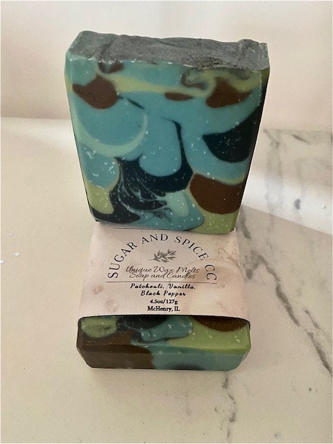 Camouflage Artisan Soap / Mens Soap / Cold processed Soap