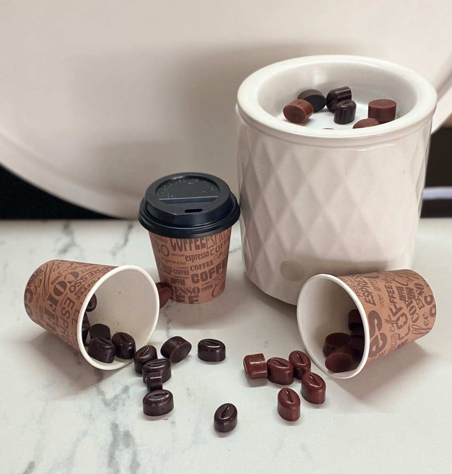 Premium Coffee Bean Wax Melts - Handcrafted Aromatherapy Fragrance