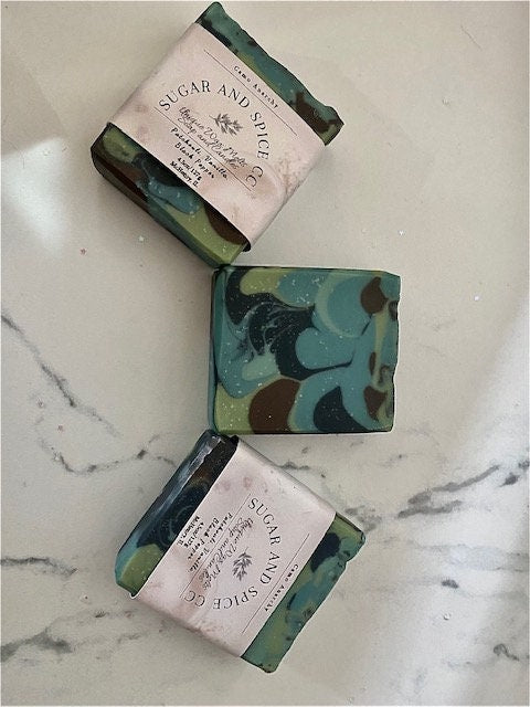 Camouflage Artisan Soap / Mens Soap / Cold processed Soap